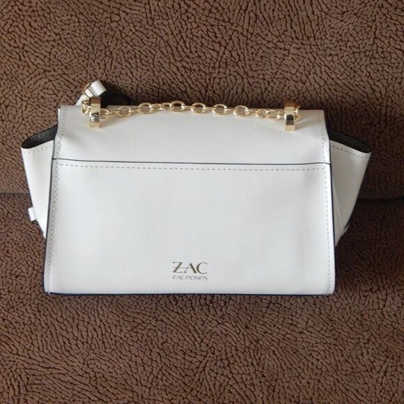 ZAC ZAC POSEN EARTHA Mini Chain Crossbody Ivory NS Handbag Authentic NWT $325 - Picture 11 of 14
